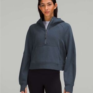 Lululemon Oversized Half-Zip Scuba Iron Blue